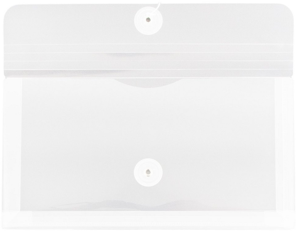 Clear #10 Business Plastic Envelopes (5 1/4 x 10) with Button & String