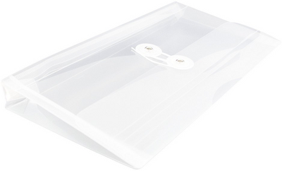 Clear #10 Business Plastic Envelopes (5 1/4 x 10) with Button & String