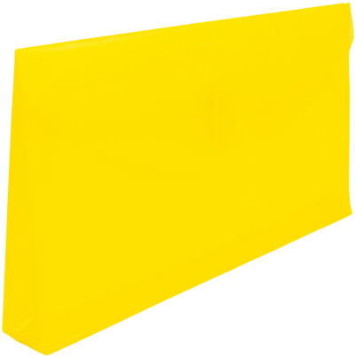 Yellow #10 Business with 1" Expansion Plastic Envelopes (5 1/4 x 10) with Hook and Loop Closure