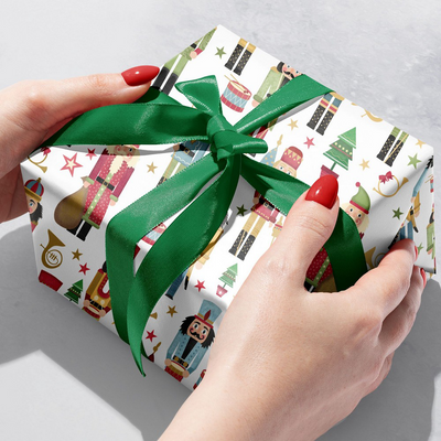 Traditional Nutcracker 24" x 417' Bulk Wrapping Paper (834 Sq Ft)