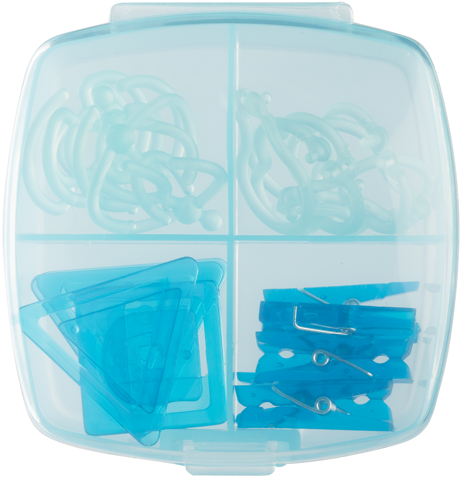 Blue Medium Office Clip Box - 24 Pack