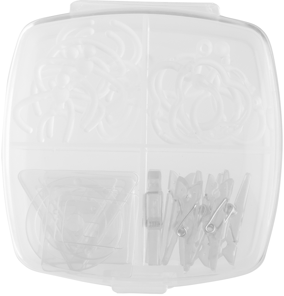 Clear Medium Office Clip Box - 24 Pack
