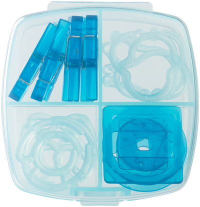 Blue Small Office Clip Box - 16 Pack