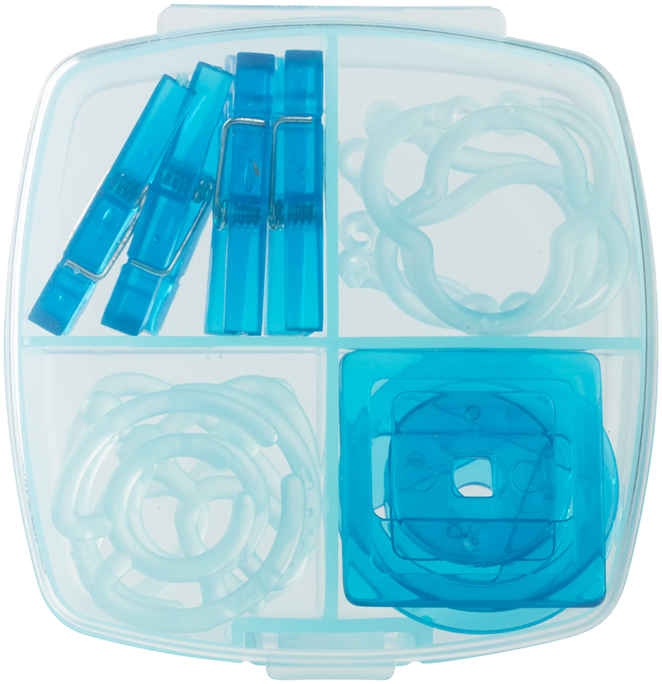 Blue Small Office Clip Box - 16 Pack
