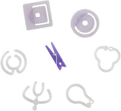 Purple Small Office Clip Box - 16 Pack