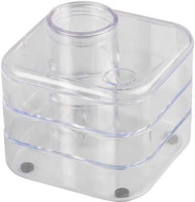 Clear Swivel Desk Organizer and Supplies Set (Organizer, Stapler, Staples, Paper Clips, Ruler, Scissor, Pens, Highlter, and Eraser)
