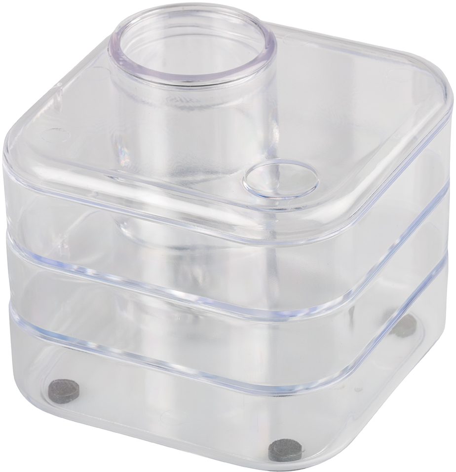 Clear Swivel Desk Organizer and Supplies Set (Organizer, Stapler, Staples, Paper Clips, Ruler, Scissor, Pens, Highlter, and Eraser)