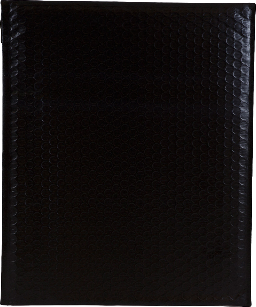 Black 80lb 10 x 13 Bubble Mailer with Peel & Seal