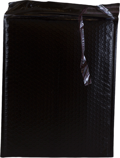 Black 80lb 10 x 13 Bubble Mailer with Peel & Seal