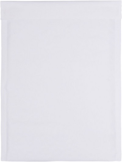 White Kraft 80lb 7 1/4 x 10 1/2 Bubble Mailer with Peel & Seal