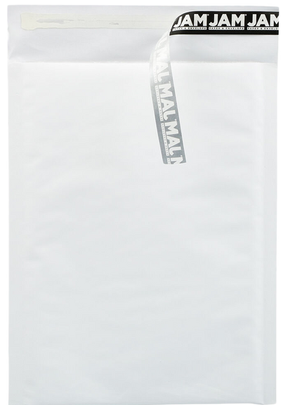 White Kraft 80lb 7 1/4 x 10 1/2 Bubble Mailer with Peel & Seal