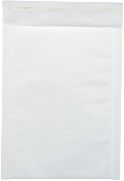 White Kraft 80lb 7 1/4 x 10 1/2 Bubble Mailer with Peel & Seal