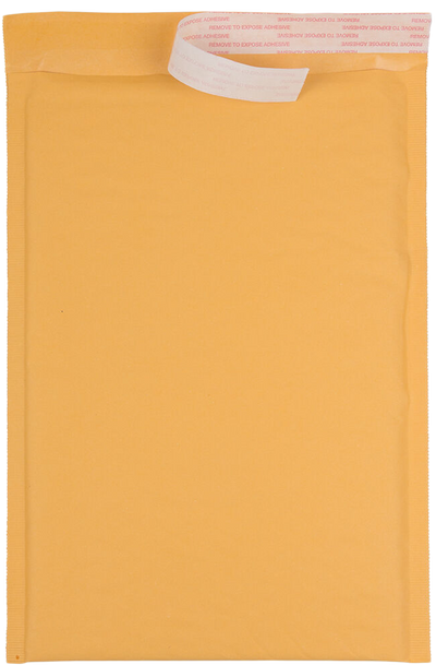 Brown Kraft 80lb 8 1/2 x 13 Bubble Mailer with Peel & Seal