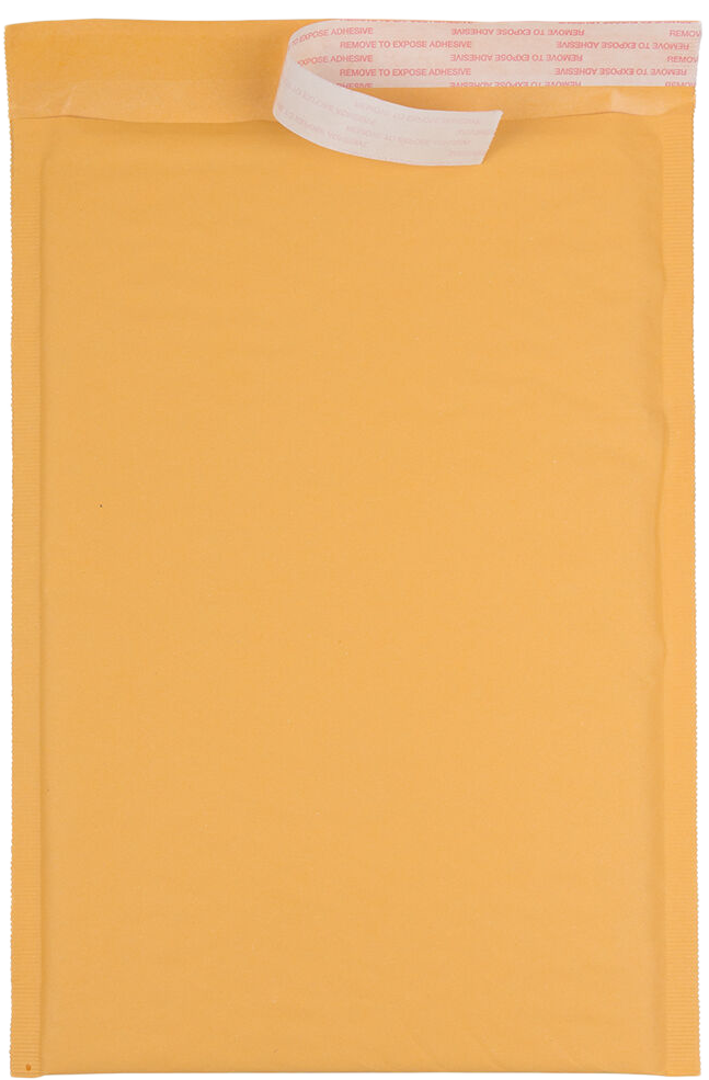 Brown Kraft 80lb 8 1/2 x 13 Bubble Mailer with Peel & Seal
