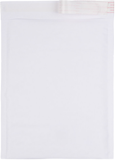 White Kraft 80lb 9 1/2 x 13 Bubble Mailer with Peel & Seal