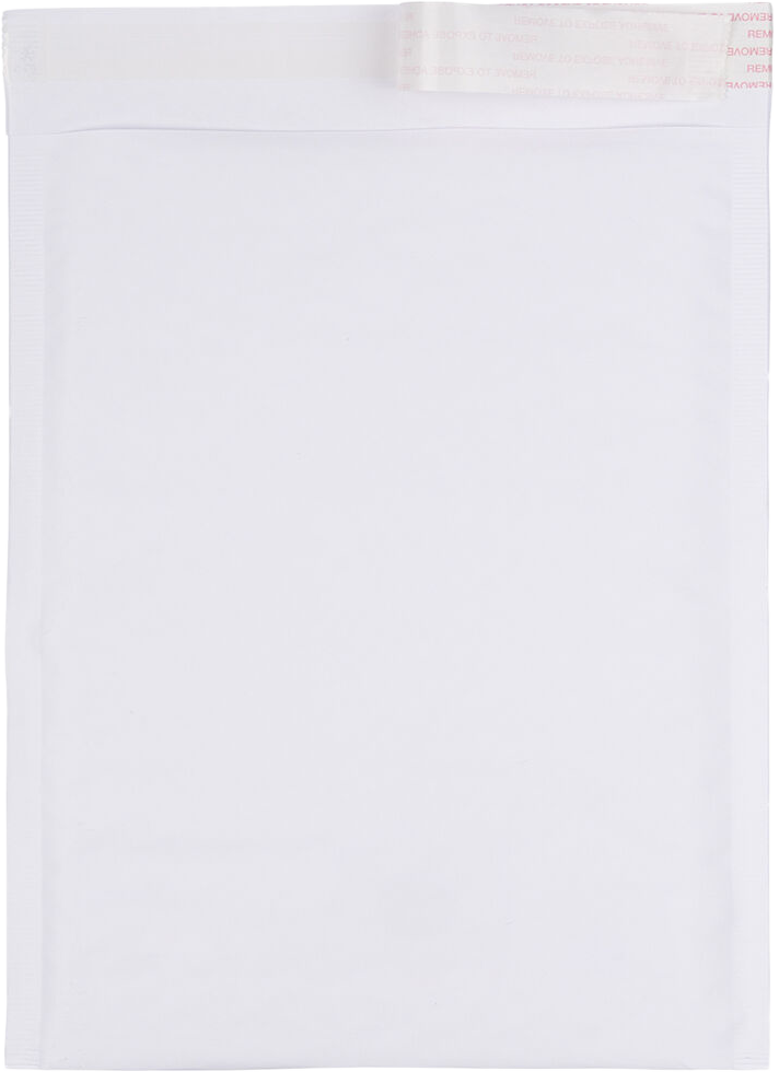 White Kraft 80lb 9 1/2 x 13 Bubble Mailer with Peel & Seal