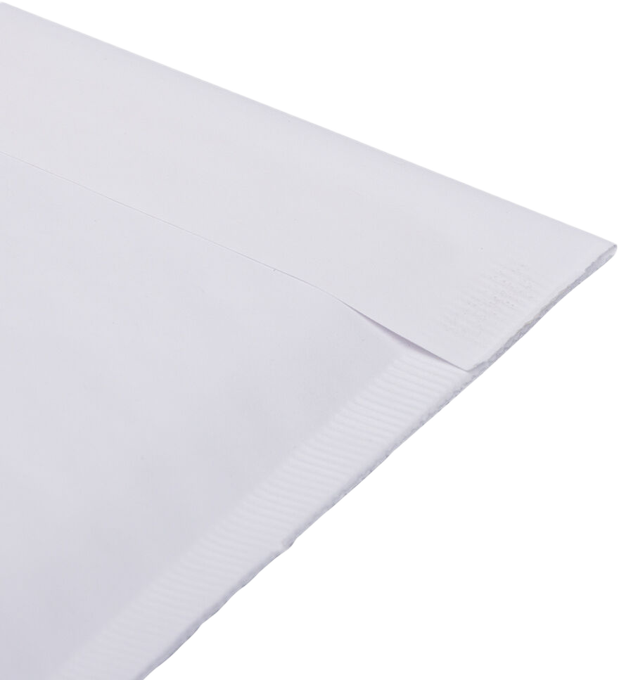 White Kraft 80lb 9 1/2 x 13 Bubble Mailer with Peel & Seal