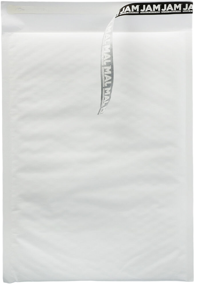 White Kraft 80lb 9 1/2 x 13 Bubble Mailer with Peel & Seal