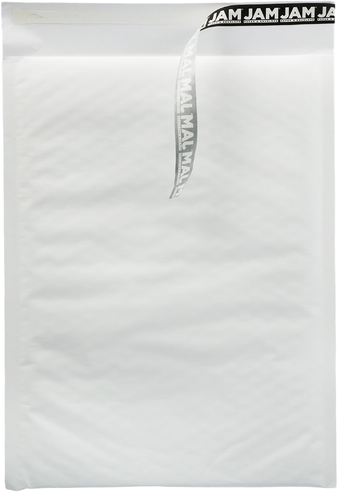 White Kraft 80lb 9 1/2 x 13 Bubble Mailer with Peel & Seal