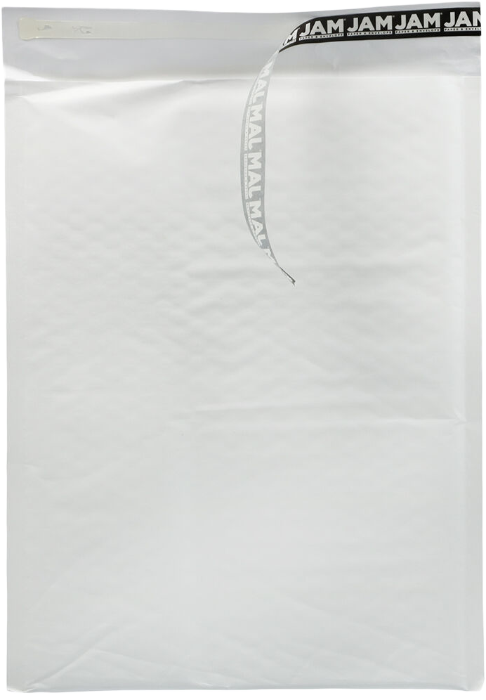 White Kraft 80lb 10 1/2 x 14 1/2 Bubble Mailer with Peel & Seal