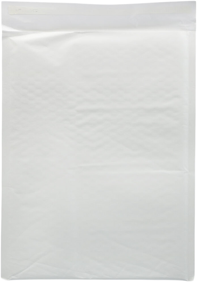 White Kraft 80lb 10 1/2 x 14 1/2 Bubble Mailer with Peel & Seal