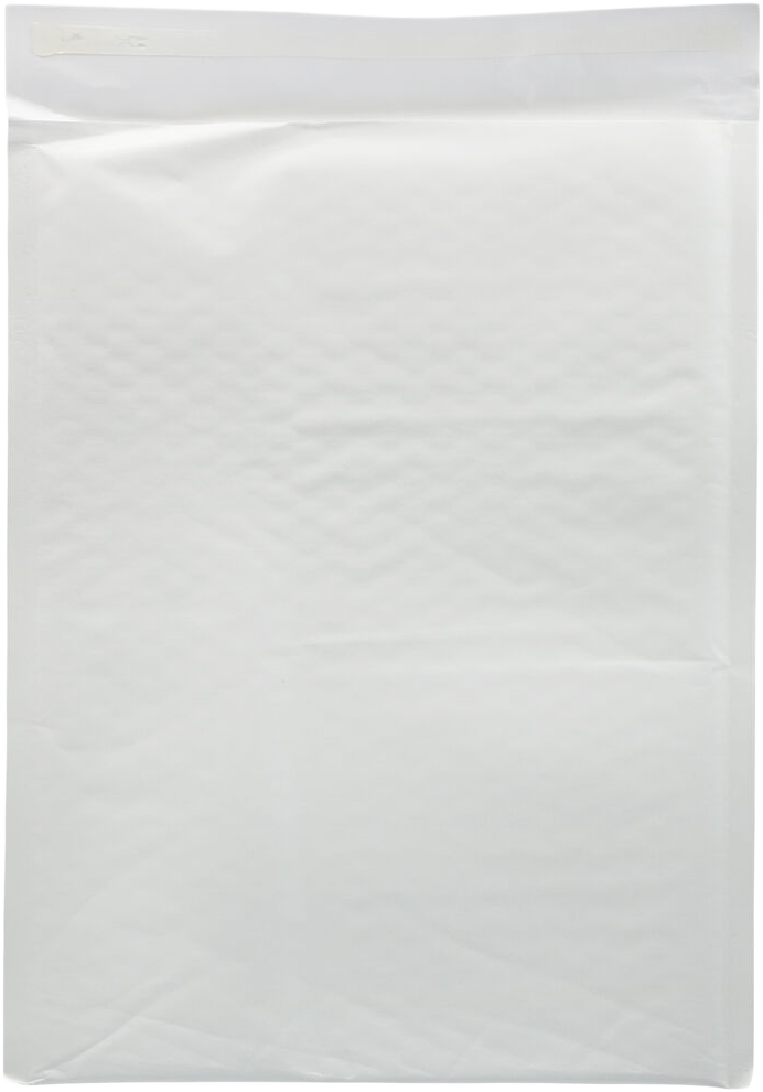 White Kraft 80lb 10 1/2 x 14 1/2 Bubble Mailer with Peel & Seal