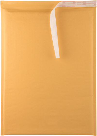 Brown Kraft 80lb 12 1/2 x 17 1/2 Bubble Mailer with Peel & Seal