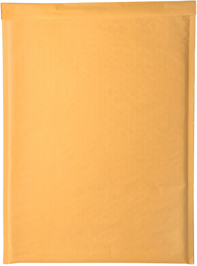 Brown Kraft 80lb 12 1/2 x 17 1/2 Bubble Mailer with Peel & Seal