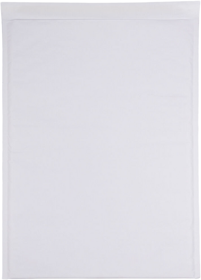 White Kraft 80lb 12 1/2 x 17 1/2 Bubble Mailer with Peel & Seal