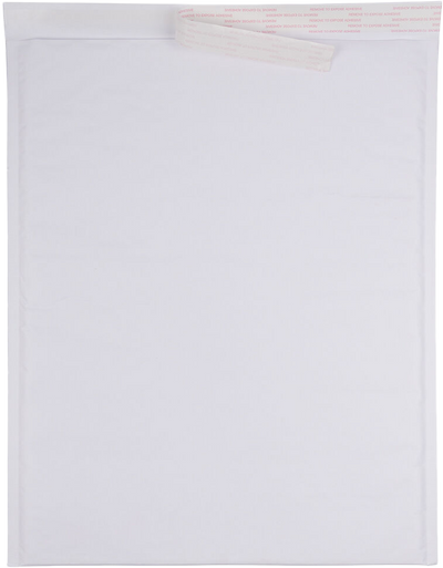 White Kraft 80lb 14 1/4 x 18 1/2 Bubble Mailer with Peel & Seal