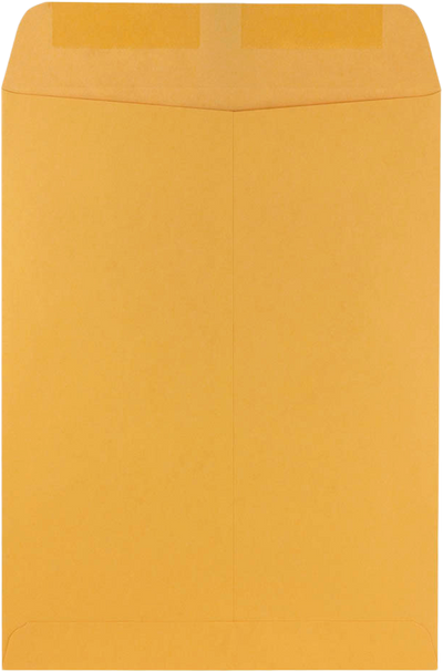 Brown Kraft 28lb 9 x 12 Open End Envelopes