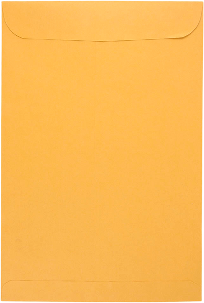 Brown Kraft 28lb 12 1/2 x 18 1/2 Open End Envelopes with Peel & Seal
