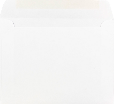 White 24lb 5 1/2 x 7 1/2 Booklet Envelopes