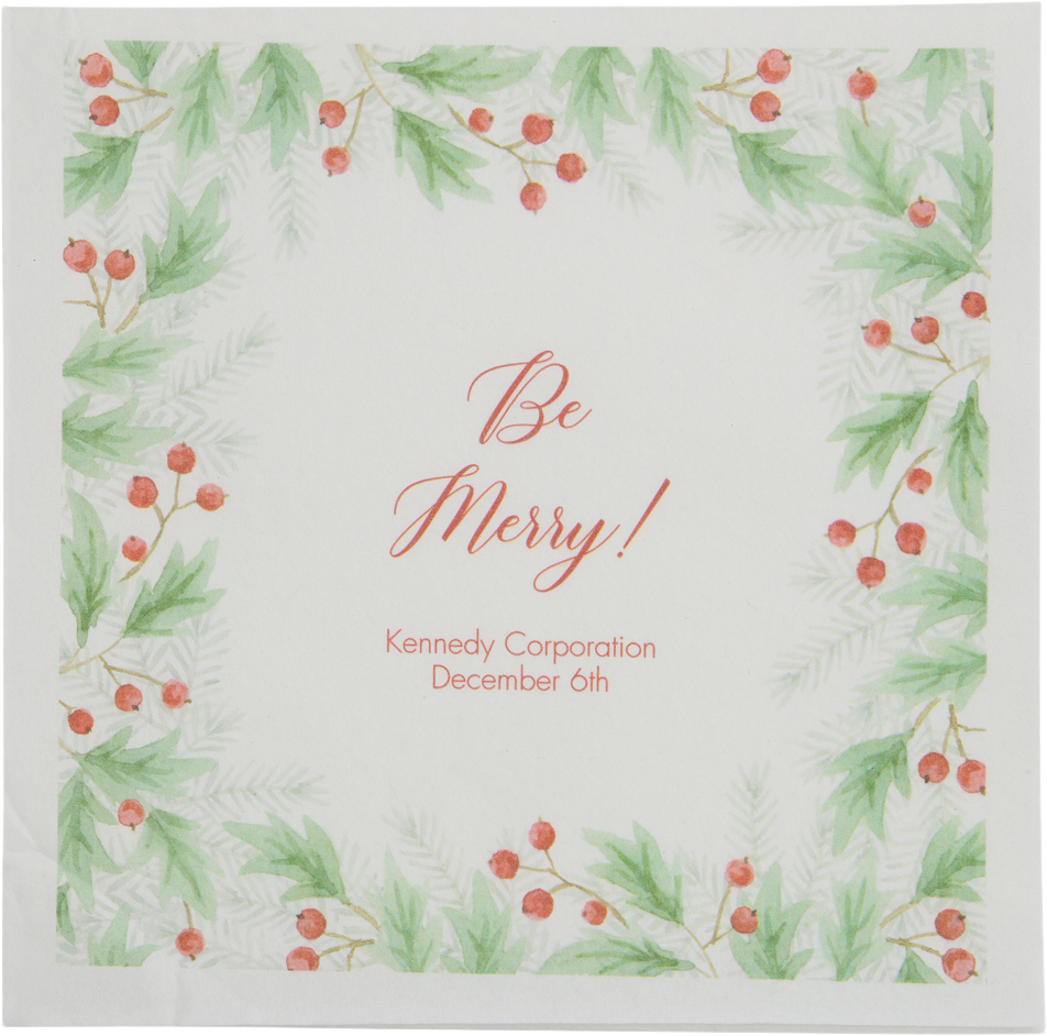 White 6 1/2 x 6 1/2 Lunch Napkins - Uncoined