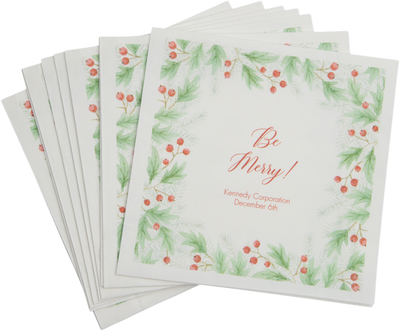 White 6 1/2 x 6 1/2 Lunch Napkins - Uncoined