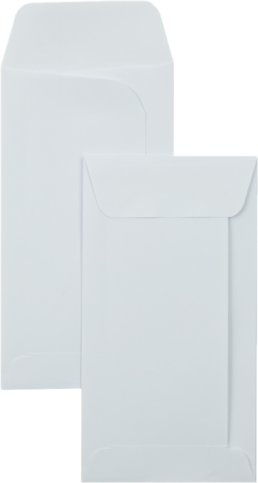 White 24lb Large Drive-In Banking Envelopes (3 3/4 x 7)