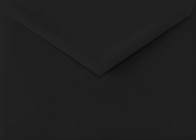 Smooth Midnight Black 32lb Lee BAR V Flap Envelopes (5 1/4 x 7 1/4)