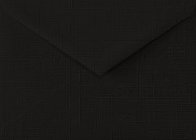 Black Linen 32lb Lee BAR V Flap Envelopes (5 1/4 x 7 1/4)