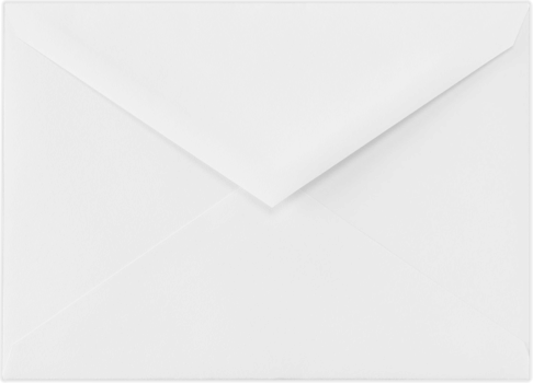 Brilliant White 100% Cotton 32lb Lee V Flap BAR Envelopes (5 1/4 x 7 1/4)