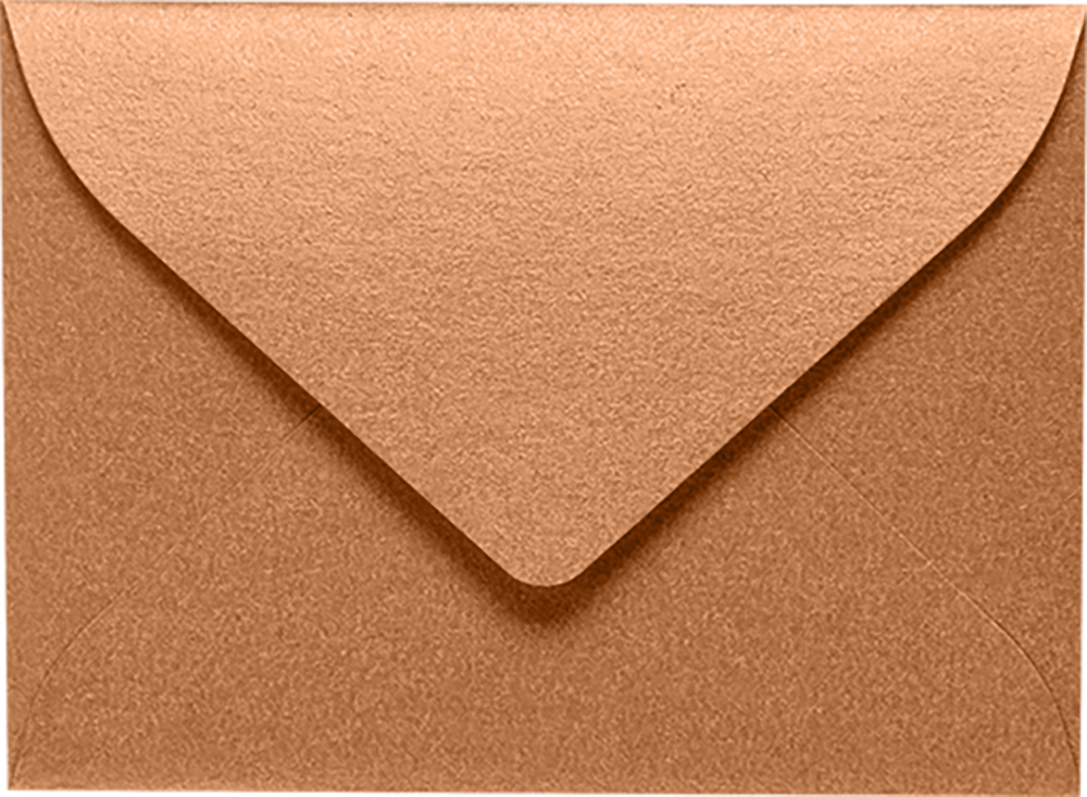 Copper Brown Metallic 32lb #17 Mini Envelopes (2 11/16 x 3 11/16)