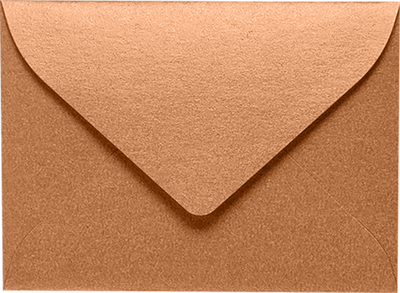 Copper Brown Metallic 32lb #17 Mini Envelopes (2 11/16 x 3 11/16)