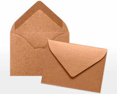 Copper Brown Metallic 32lb #17 Mini Envelopes (2 11/16 x 3 11/16)