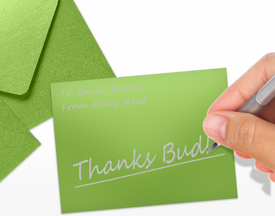 Lime Green Metallic 32lb #17 Mini Envelopes (2 11/16 x 3 11/16)