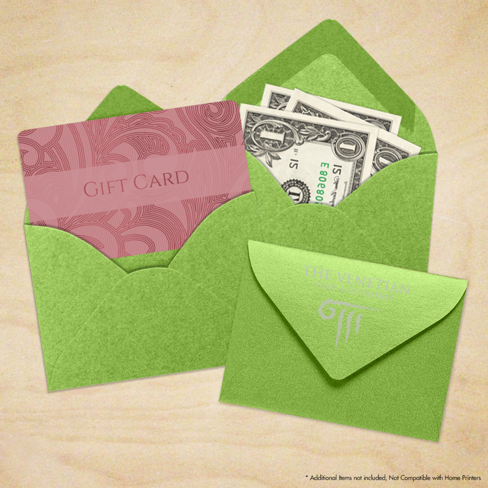 Lime Green Metallic 32lb #17 Mini Envelopes (2 11/16 x 3 11/16)