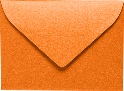 Orange Flame Metallic 32lb #17 Mini Envelopes (2 11/16 x 3 11/16)