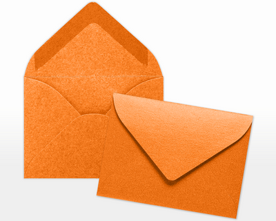 Orange Flame Metallic 32lb #17 Mini Envelopes (2 11/16 x 3 11/16)