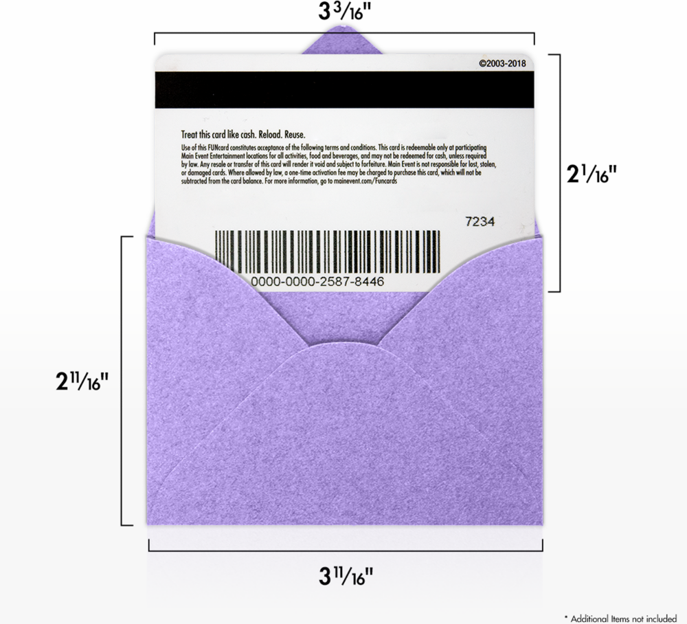 Amethyst Purple Metallic 32lb #17 Mini Envelopes (2 11/16 x 3 11/16)
