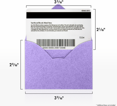 Amethyst Purple Metallic 32lb #17 Mini Envelopes (2 11/16 x 3 11/16)