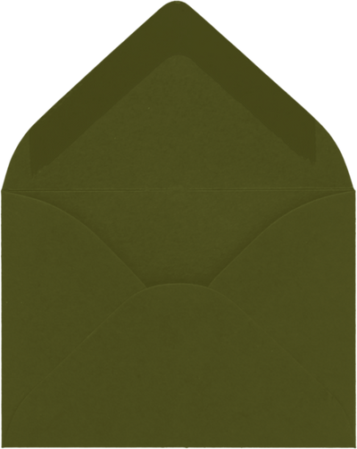 Dark Green Olive 28lb #17 Mini Envelopes (2 11/16 x 3 11/16)
