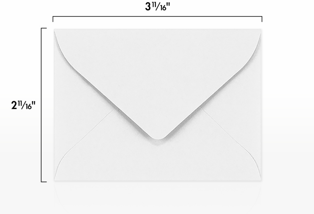 Silver Damask 28lb #17 Mini Envelopes (2 11/16 x 3 11/16)